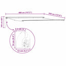 vidaXL Behúzható napellenző Piros 400 × 350 cm szövet