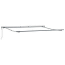 vidaXL Behúzható napellenző Zöld és sárga 400 × 350 cm