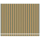 vidaXL Behúzható napellenző Zöld és sárga 400 × 350 cm