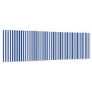 vidaXL Behúzható napellenző Kék és fehér 450 × 300 cm szövet