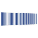 vidaXL Behúzható napellenző Kék és fehér 450 × 300 cm szövet