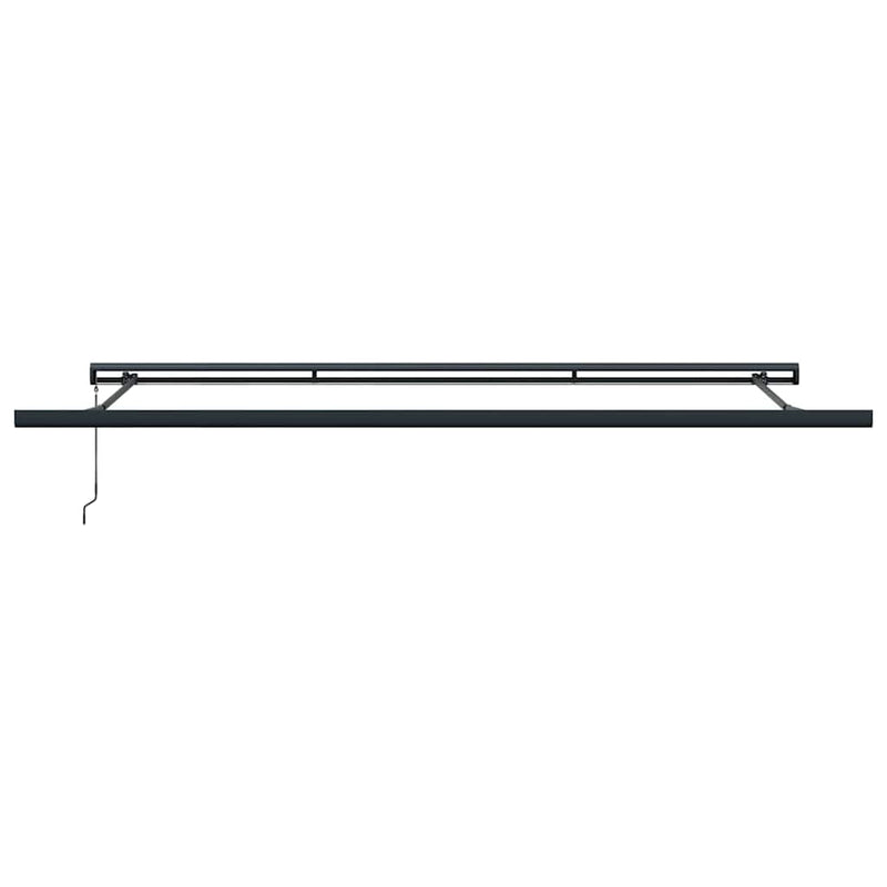 vidaXL Behúzható napellenző Narancs és fehér 450 × 300 cm