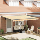 vidaXL Napernyő keret Sárga és Fehér 450 × 300 cm