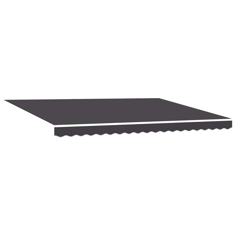 vidaXL Behúzható napellenző Antracit 450 × 300 cm Szövet, Fém