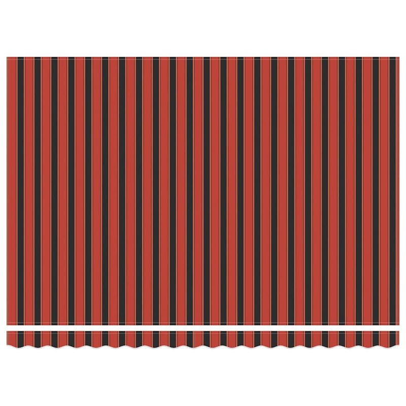 vidaXL Behúzható napellenző narancssárga és barna 450 × 300 cm