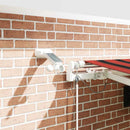 vidaXL Behúzható napellenző Narancs és Barna 450 × 300 cm Poliészter