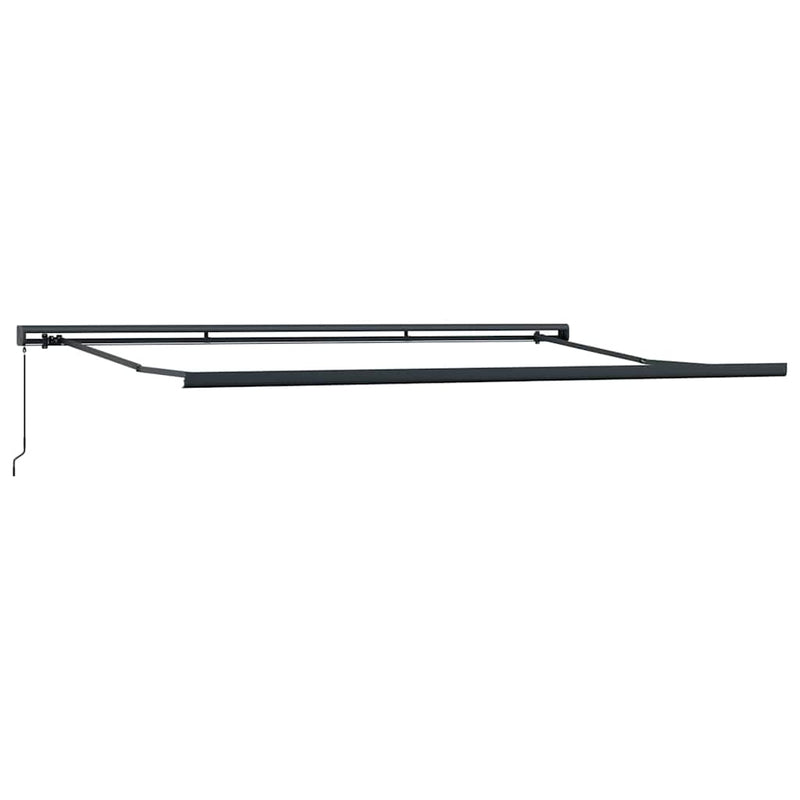 vidaXL Behúzható napellenző Narancs és Barna 450 ×300 cm Szövet és Fém