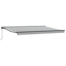 vidaXL Napernyő keret Antracit és Fehér 450 × 300 cm