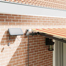 vidaXL Behúzható napellenző sárga és narancssárga 450 ×300 cm szövet