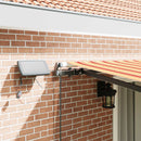 vidaXL Behúzható napellenző Sárga és narancs 450 × 300 cm