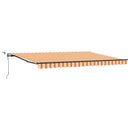 vidaXL Napernyő Anyag Sárga és narancs 450 × 300 cm Poliészter