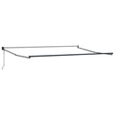 vidaXL Behúzható napellenző sárga és narancssárga 450 × 300 cm szövet