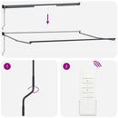 vidaXL Behúzható napellenző sárga és narancssárga 450 × 300 cm szövet