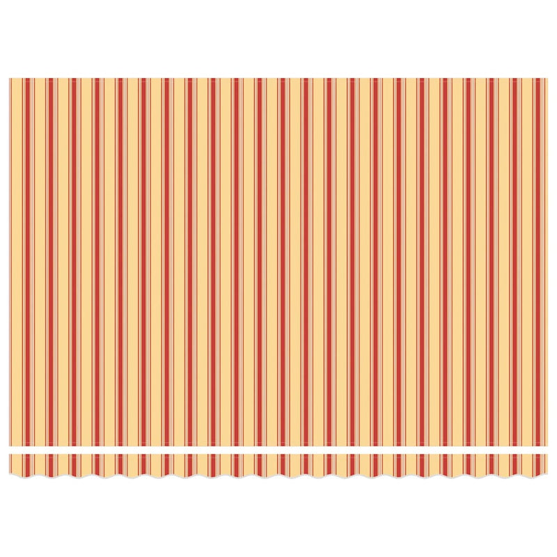 vidaXL Behúzható napellenző Sárga és narancs 450x300 cm szövet