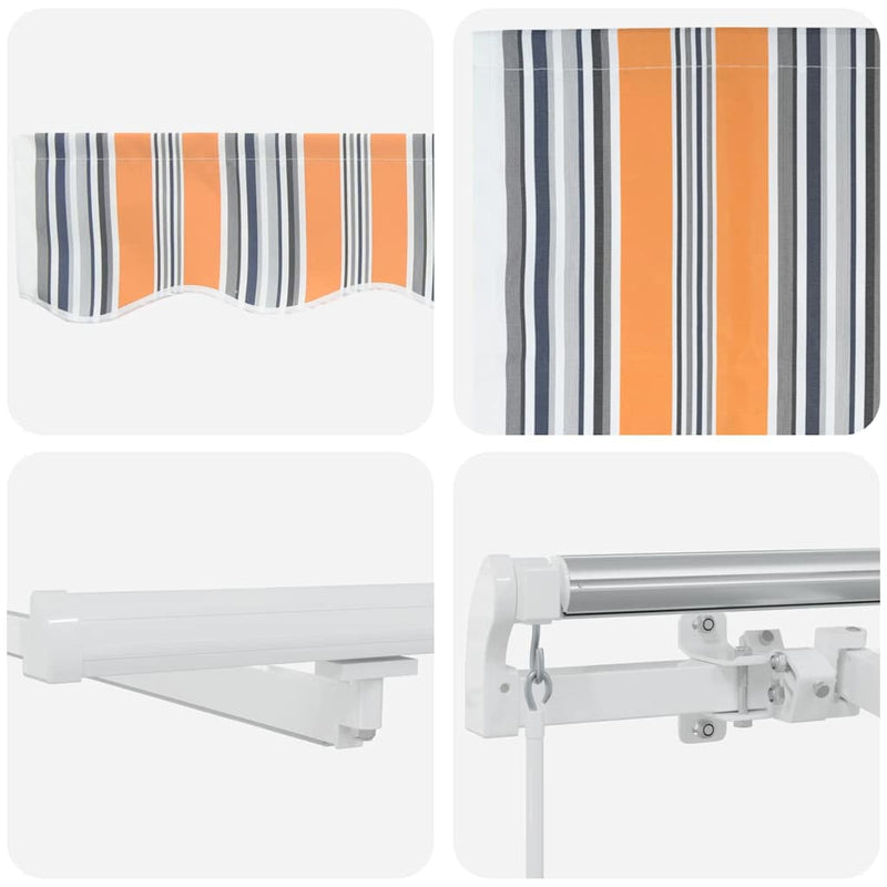 vidaXL Behúzható napellenző with 450 × 300 cm Sokszínű