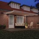 vidaXL Behúzható napellenző tartalmaz Sokszínű 450 ×300 cm szövet