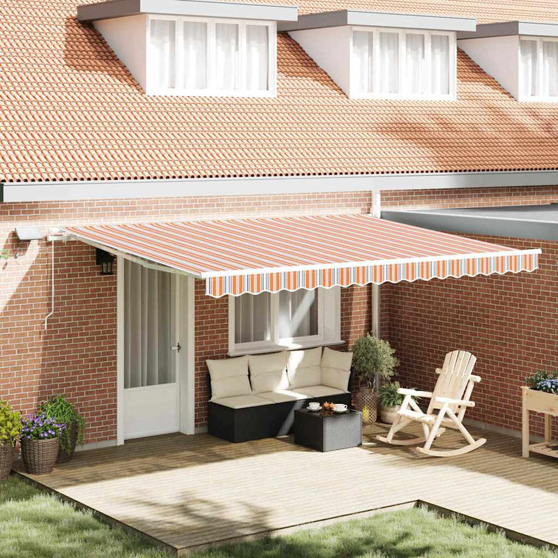 vidaXL Behúzható napellenző with 450 × 300 cm Sokszínű