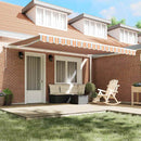 vidaXL Behúzható napellenző Sokszínű 450 ×300 cm szövet