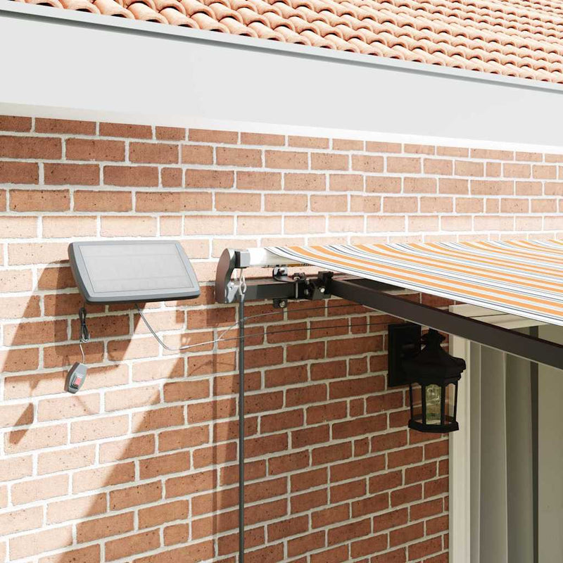 vidaXL Behúzható napellenző Sokszínű 450 ×300 cm szövet