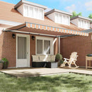 vidaXL Behúzható napellenző Sokszínű 450 ×300 cm szövet