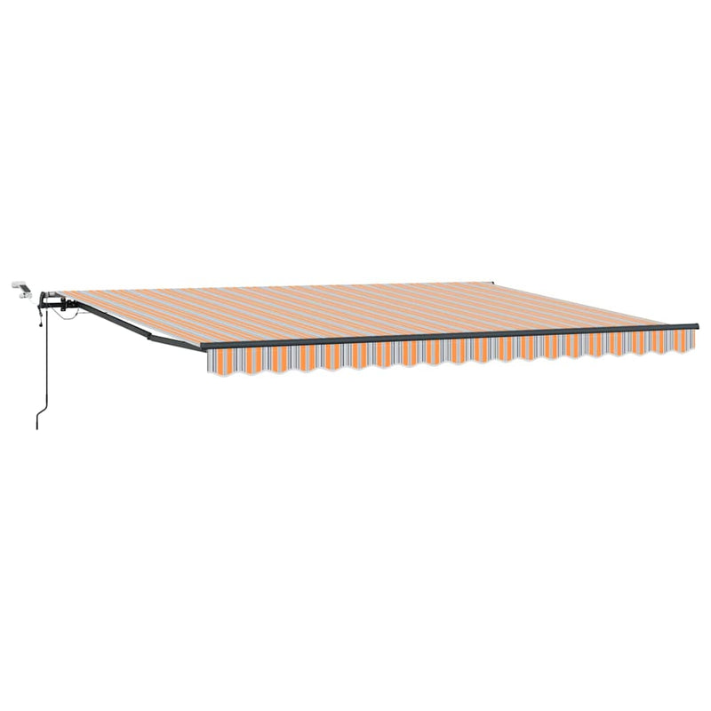 vidaXL Behúzható napellenző tartalmaz Sokszínű 450 × 300 cm szövet