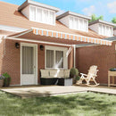 vidaXL Behúzható napellenző Sokszínű 450 × 300 cm Poliészter és fém