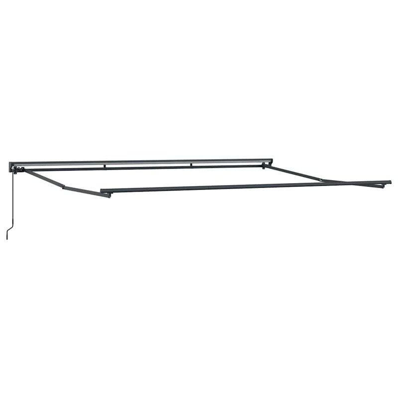 vidaXL Behúzható napellenző Tarka csíkos 450x300 cm szövet