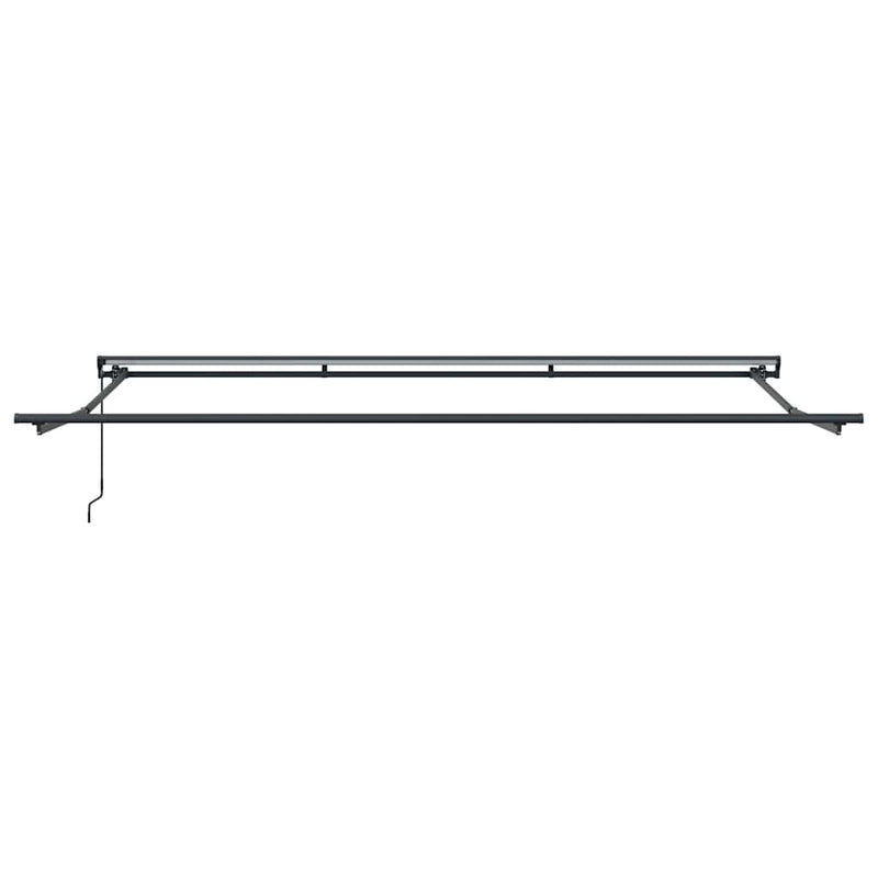 vidaXL Behúzható napellenző Tarka csíkos 450x300 cm szövet