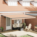 vidaXL Napernyő keret Kék és Narancs 450 × 300 cm