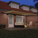 vidaXL Behúzható napellenző Sokszínű 450 ×300 cm szövet