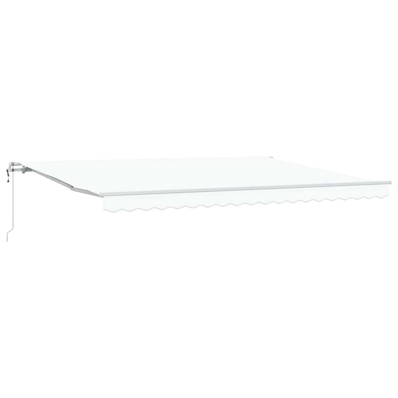 vidaXL Behúzható napellenző 450 × 300 cm Fehér