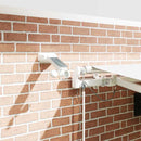 vidaXL Behúzható napellenző Fehér 450 × 300 cm Poliészter és fém