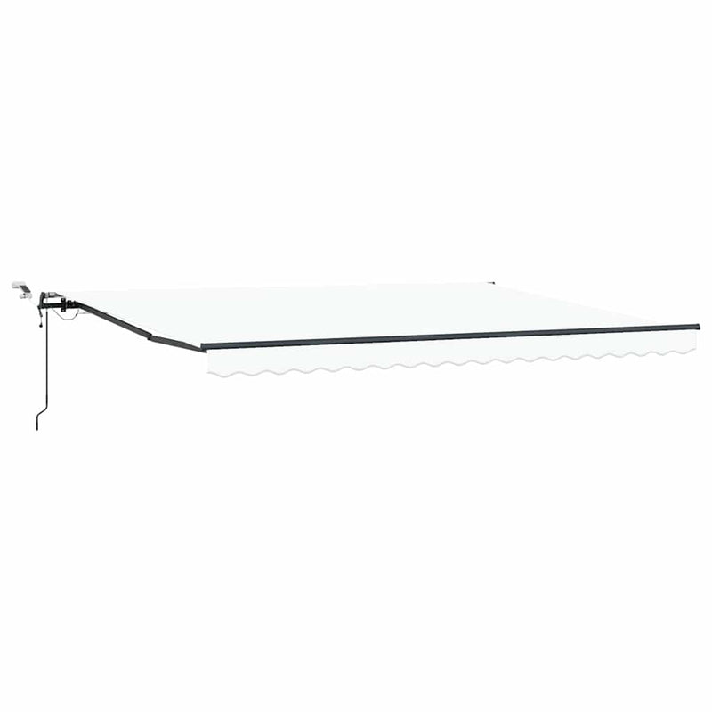 vidaXL Behúzható napellenző tartalmaz Fehér 450 × 300 cm szövet