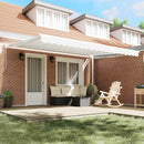 vidaXL Napernyő Fehér 4,5 × 3 m Poliészter és fém