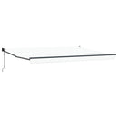 vidaXL Behúzható napellenző Fehér 450 x 300 x 165 cm Poliészter és fém