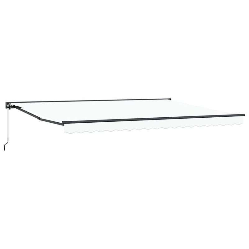 vidaXL Behúzható napellenző Fehér 450x300 cm szövet