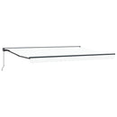 vidaXL Behúzható napellenző Fehér 450x300 cm szövet