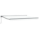 vidaXL Behúzható napellenző Fehér 450x300 cm szövet