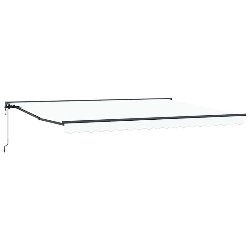 vidaXL Behúzható napellenző Fehér 450x300 cm szövet
