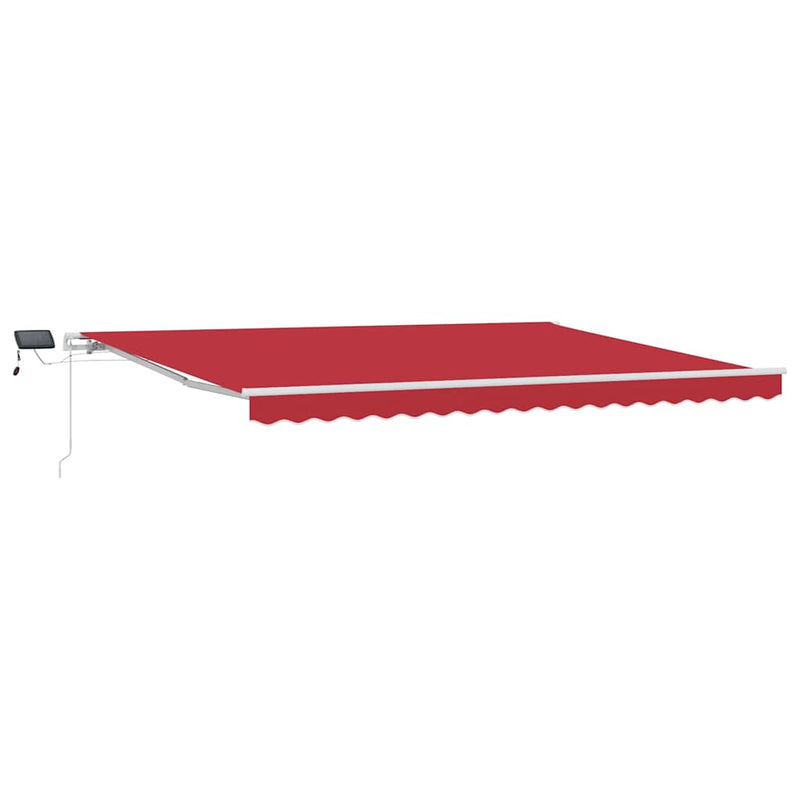 vidaXL Behúzható napellenző tartalmaz 450 × 300 cm Piros