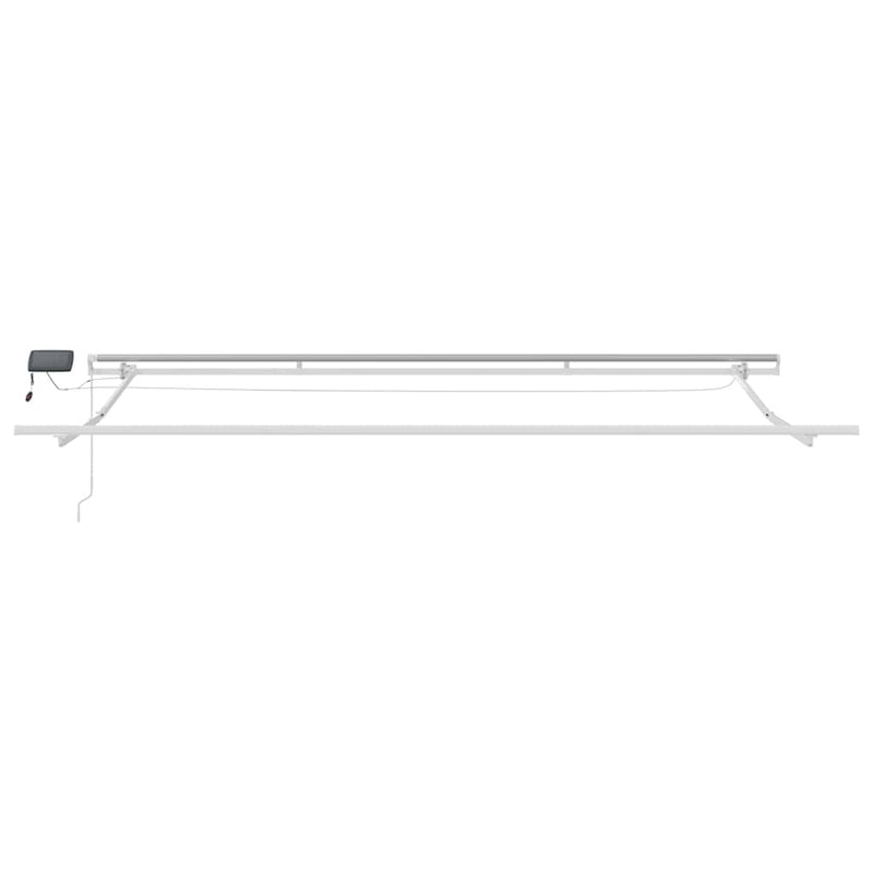 vidaXL Behúzható napellenző tartalmaz 450 × 300 cm Piros