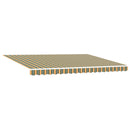vidaXL Napernyő Anyag Zöld és sárga 450 × 300 cm Poliészter