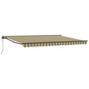 vidaXL Napernyő keret Zöld és Sárga 450 × 300 cm