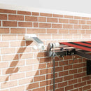 vidaXL Behúzható napellenző narancssárga és barna 450 × 350 cm szövet