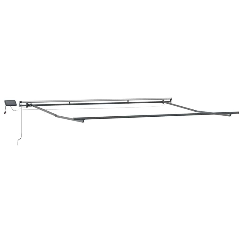 vidaXL Behúzható napellenző sárga és narancssárga 450 × 350 cm szövet