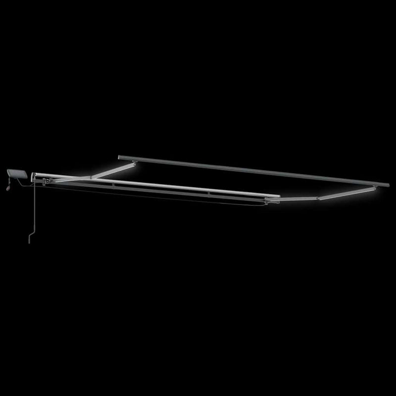 vidaXL Behúzható napellenző sárga és narancssárga 450 × 350 cm szövet