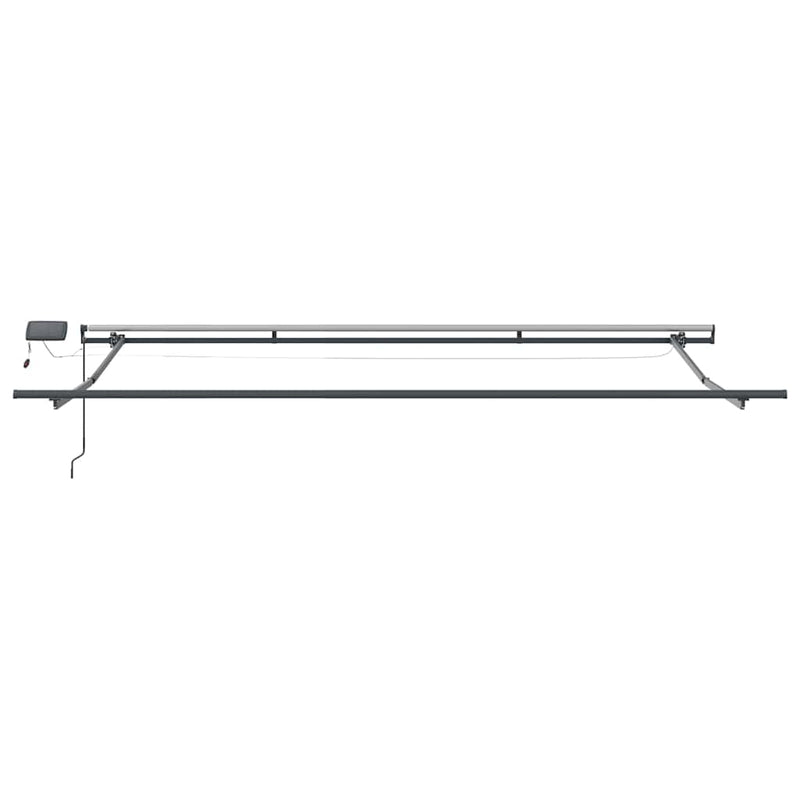 vidaXL Behúzható napellenző sárga és narancssárga 450 × 350 cm szövet
