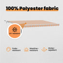 vidaXL Napernyő Anyag Sokszínű 450 × 350 cm Poliészter