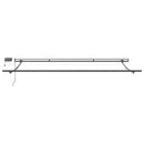 vidaXL Behúzható napellenző LED -es lámpákkal Bézs 450 ×350 cm szövet