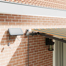 vidaXL Behúzható napellenző Zöld és sárga 450 ×350 cm szövet